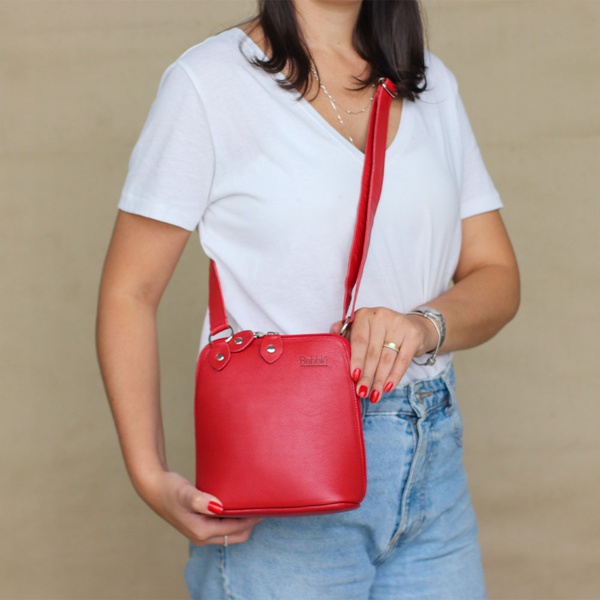 red coach belt bolsa