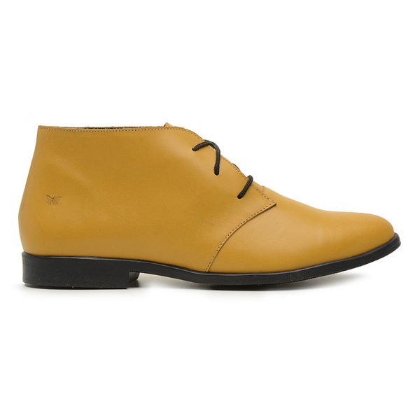 bota mostarda feminina