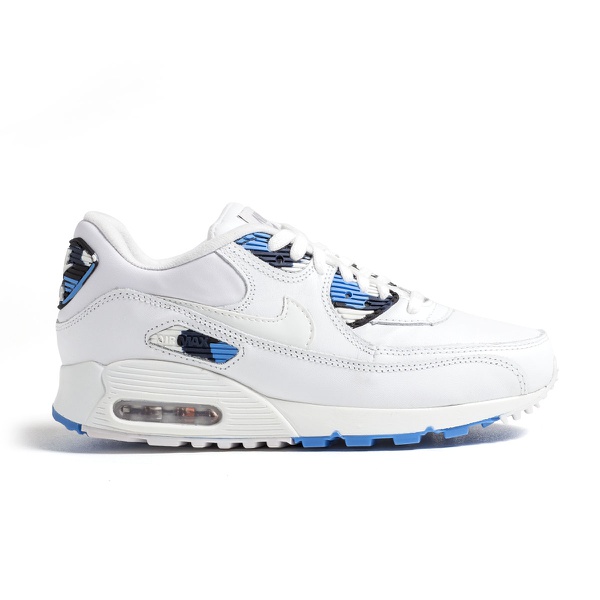 air max 90 azul com branco
