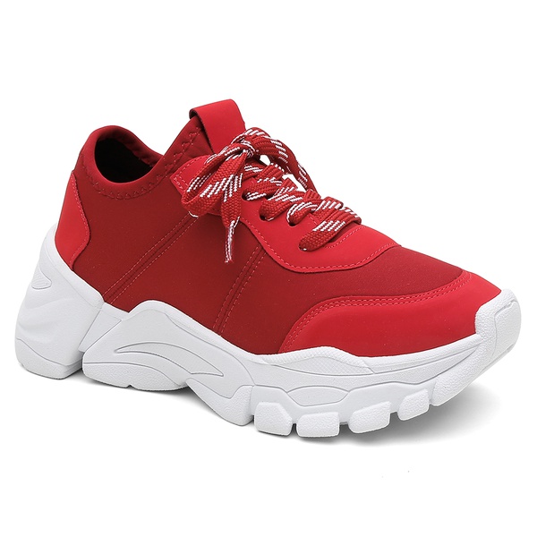 tenis casual feminino vermelho