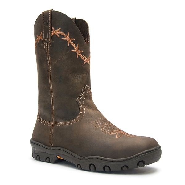 Bota Tênis Masculina - Crazy Horse Café - Work - Bico Redondo - Cano Médio  - Solado West Country - Vimar Boots - 85007-A-VR | Vitrine Country