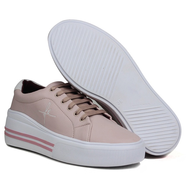 tenis branco plataforma alta