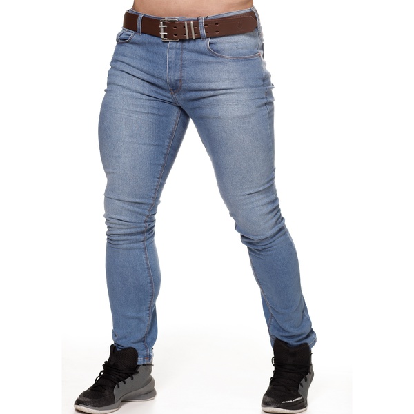 Calça Jeans Masculina Skinny Confort Light Blue