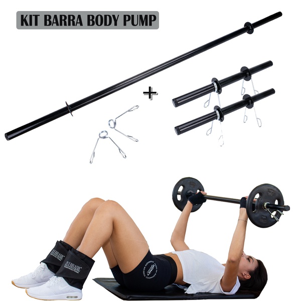 Kit Barra Body Pump M Barras Cm Presilhas Treino Muscula O Zu Brasil Zu Brasil