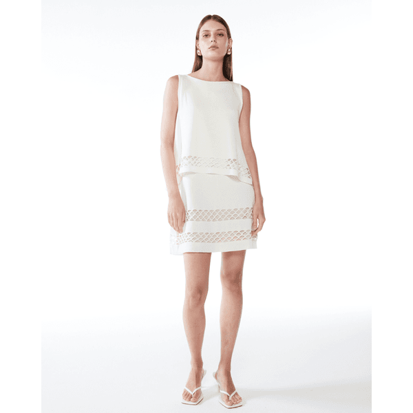 Vestido Curto Athena Branco-
