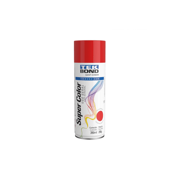 Tinta Spray Uso Geral Vermelho 350ml 250g - Tekbond