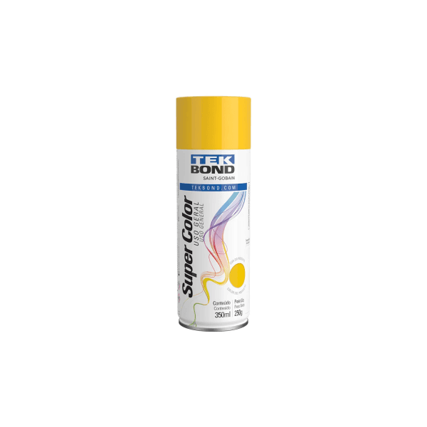 Tinta Spray Uso Geral Amarelo 350 ml/250G - Tekbond