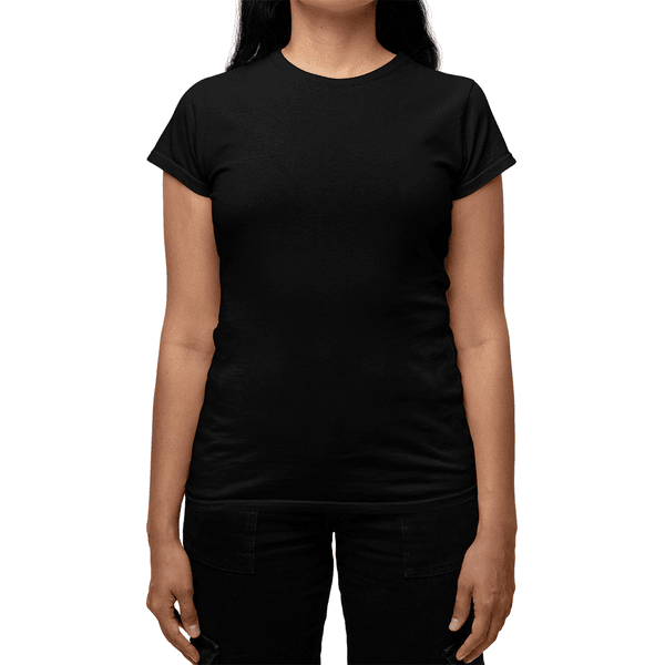 Camiseta Feminina (Babylook) 100% Algodão 30.1 Preto