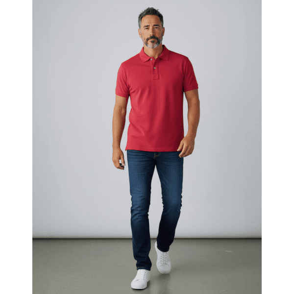Camisa Gola Polo Piquet Vermelha