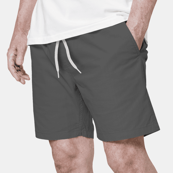 Short Tactel Masculino Cinza Chumbo