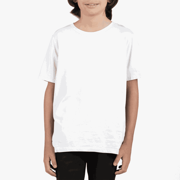 Camiseta Básica Juvenil Branco