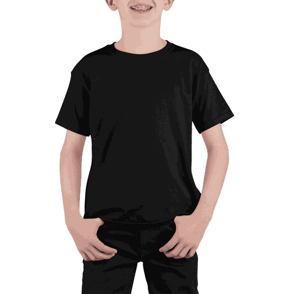 Camiseta Básica Infantil Preto