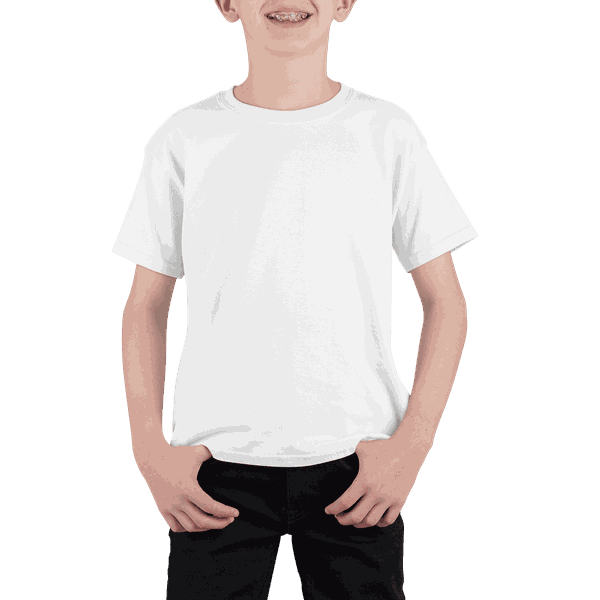 Camiseta Básica Infantil Branco
