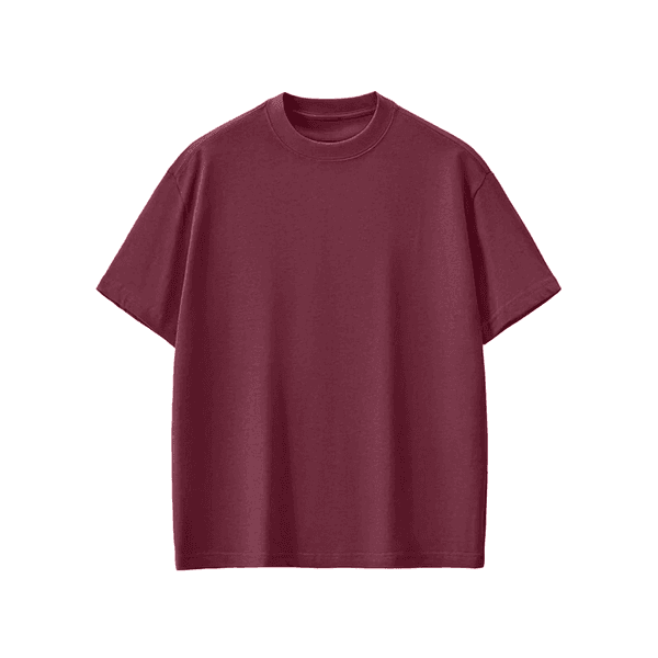 Camiseta Oversized 100% Algodão 30.1 Vinho