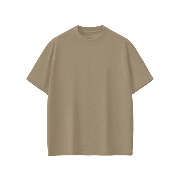 Camiseta Oversized 100% Algodão 30.1 Bege