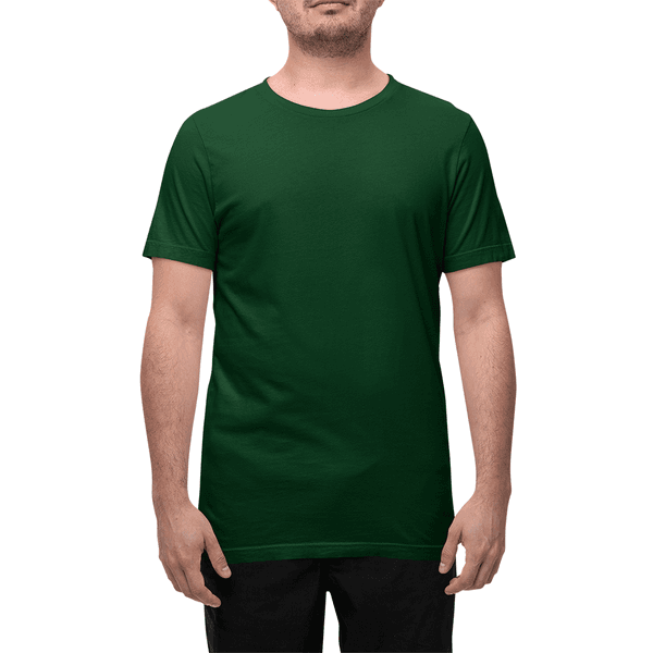 Camiseta Masculina 100% Algodão 30.1 Verde Musgo