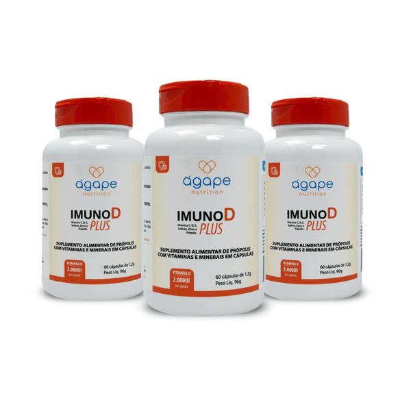 COMBO 3X IMUNO D PLUS 180 (3X60) CAPSULAS SOFT GEL 