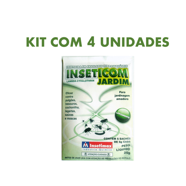 Inseticom Jardim Sachê 25g Insetimax - Kit com 4 unidades