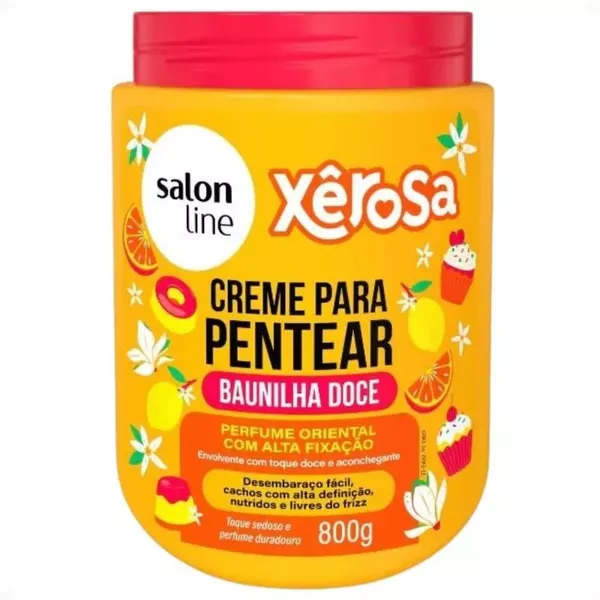Salon Line Creme Para Pentear Xêrosa Baunilha Doce 800g | AIKO