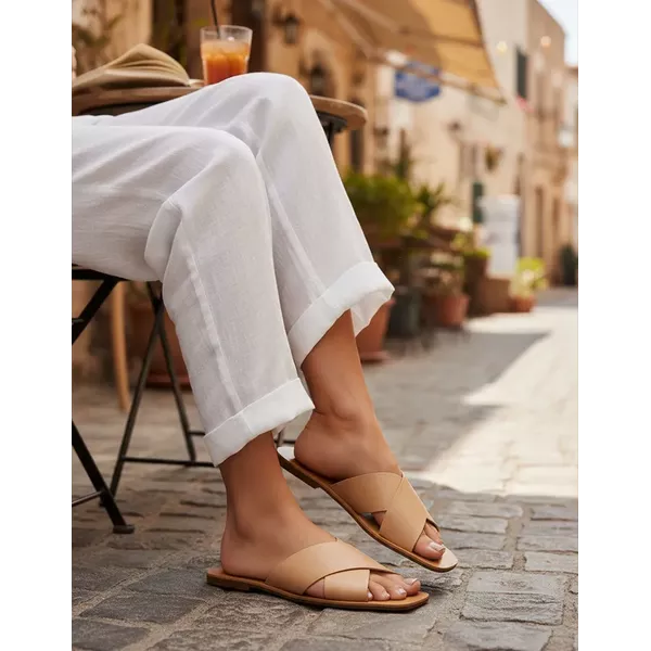 Sandália Rasteira Ludi - Nude