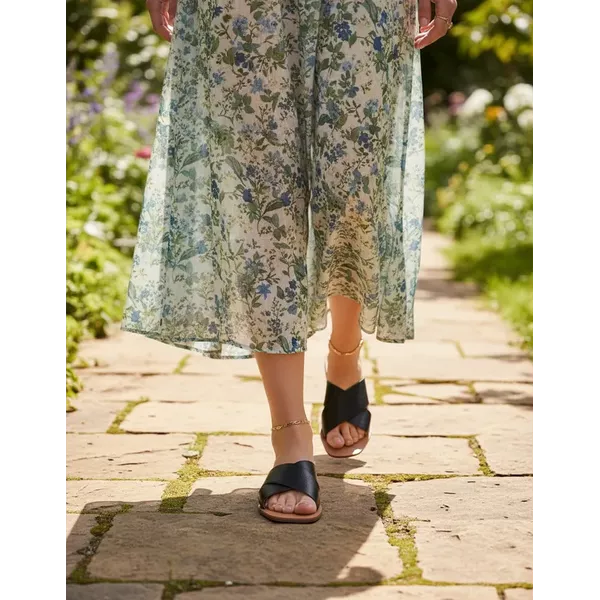 Sandália Rasteira Ludi - Preto