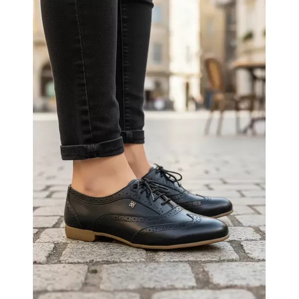 Oxford Kilkenny Couro - Preto