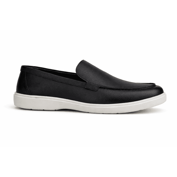 Loafer Masculino Casual Minimalista Mocassim Couro Preto