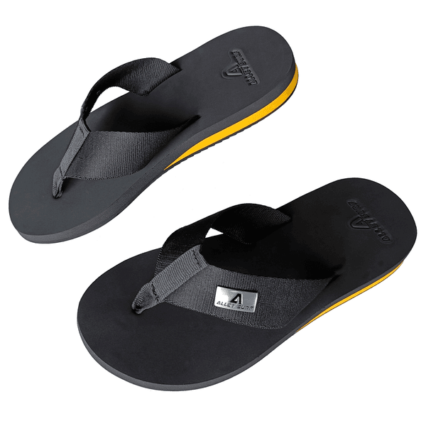 Chinelo ortopédico Alley Surf, esporão calcâneo salto amarelo