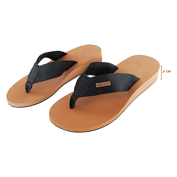 Chinelo ortopédico para esporão salto de 3cm anabela Nude
