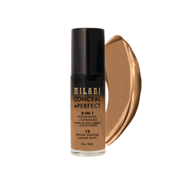 Base Líquida Milani Conceal + Perfect 2-in-1 - 12 Spiced Almond - 30ml