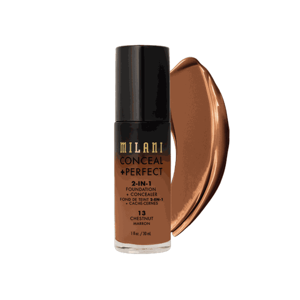 Base Líquida Milani Conceal + Perfect 2-in-1 - 13 Chestnut - 30ml