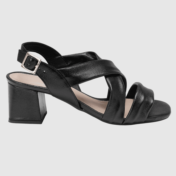 Sandália Isadora Couro Preto