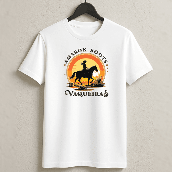 Camiseta Country 100% Algodão Vaqueiras