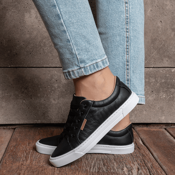 Dafiti Tenis Casual Feminino De Couro Dafiti Sapatenis Feminino