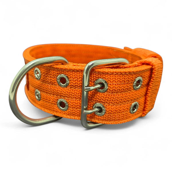 Coleira Para Cachorro Personalizada Laranja e Vermelho