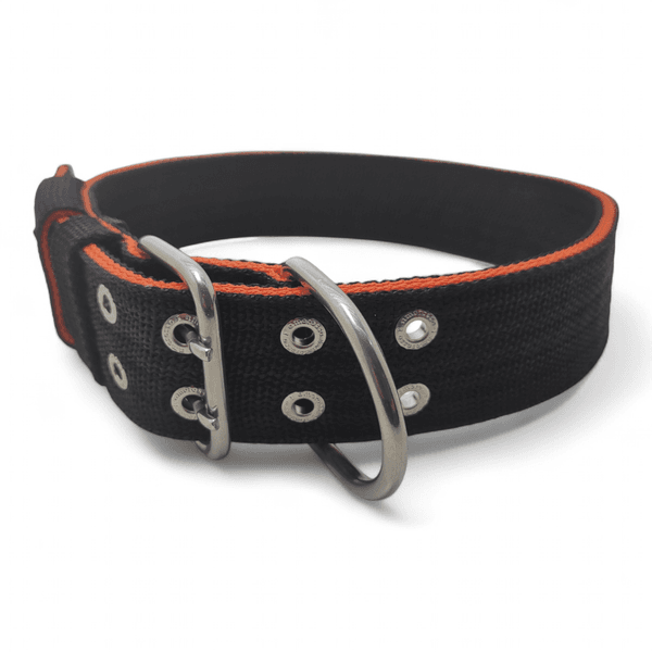 Coleira Para Cachorro Amorosso (preto e laranja) 