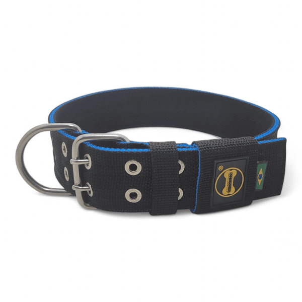 Coleira Para Cachorro Amorosso (preto e azul) 