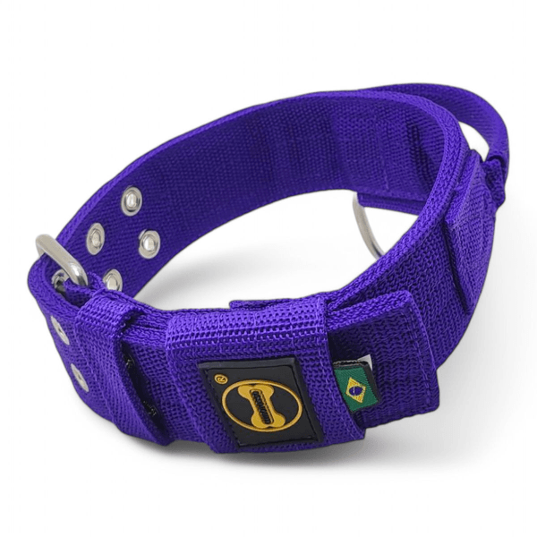 Coleira Poderosso Personalizada (Roxo)