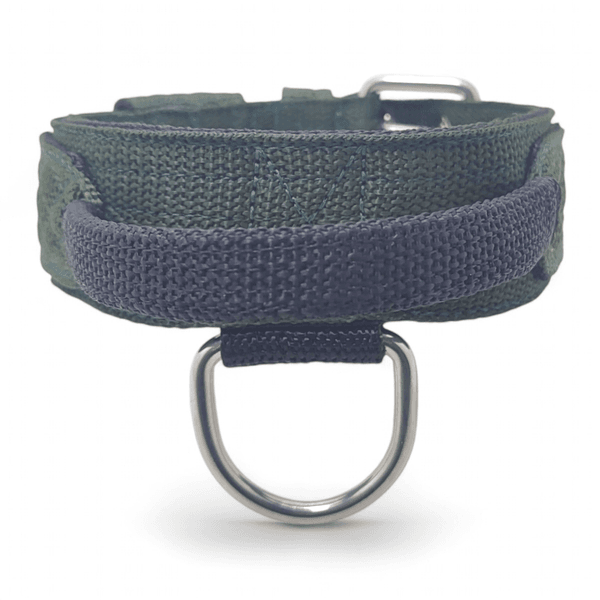 Coleira Para Cachorro Poderosso - Verde Militar e Preto