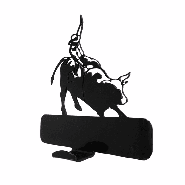 Cabide Suporte Porta Chapéu Boné Country Cowboy Acrílico Preto ou Porta com Fita Dupla Face