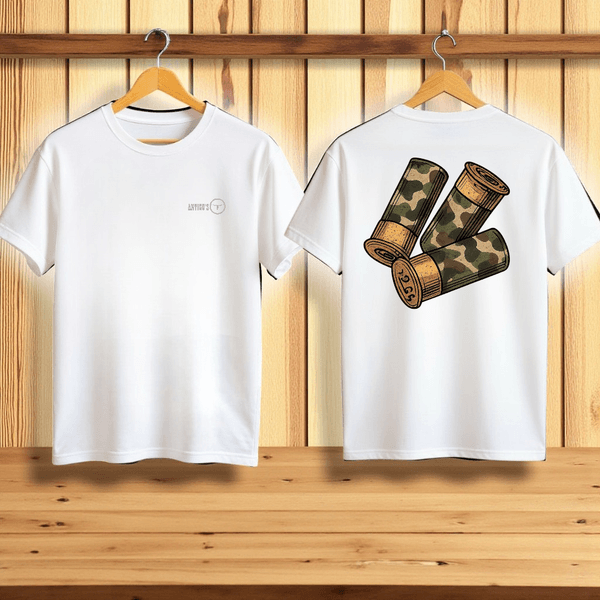 CAMISETA ANTIGUS CARTUCHO CAMUFLADO COTTON BRANCA