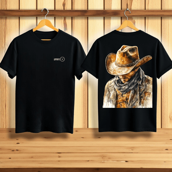 CAMISETA ANTIGUS COWBOY 04 COTTON PRETA