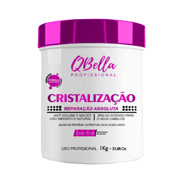 CRISTALIZAÇÃO REPARAÇÃO ABSOLUTA 1KG QBELLA PROFISSIONAL