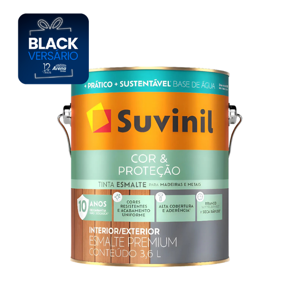 ESMALTE COR E PROTECAO AGUA FO BRANCO 3,6 L