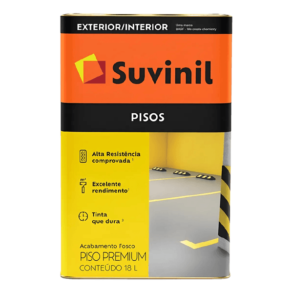 TINTA ACRÍLICA PARA PISO CINZA SUVINIL 18 L