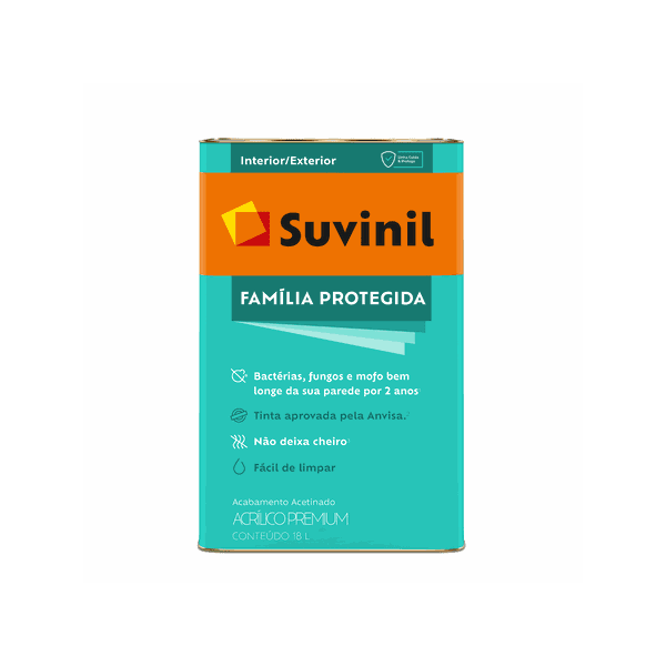 TINTA ACRÍLICA PREMIUM FAMÍLIA PROTEGIDA ACETINADO BRANCO NEVE 18L