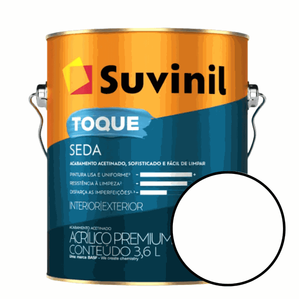  TINTA ACRÍLICA PREMIUM TOQUE DE SEDA BRANCO NEVE 3,6L