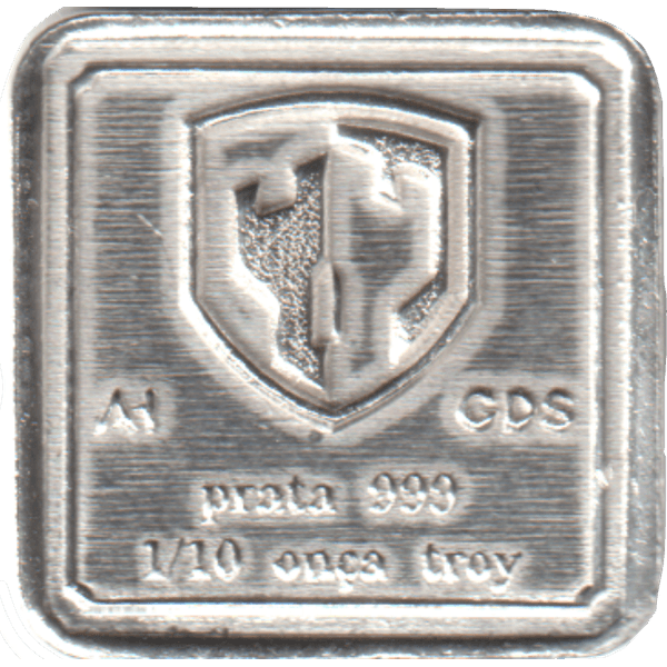 Barra de Prata 1/10 ozt Guia do Sobrevivente