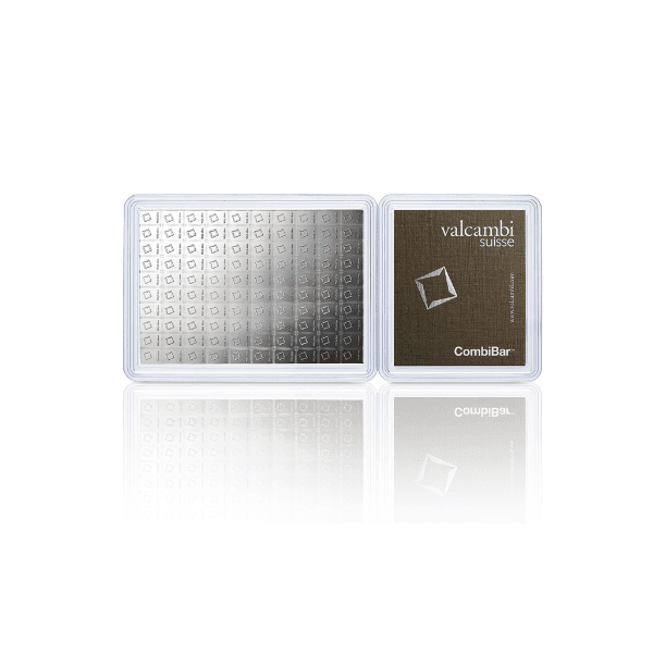 Barras de Prata 100x1 gramas - Valcambi Silver CombiBar™