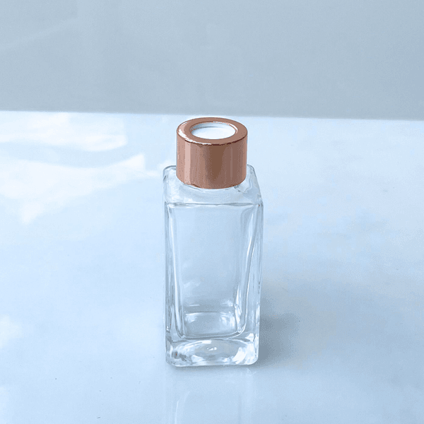 Frasco Aromatizador de Vidro Square Incolor 60ml - Rosé